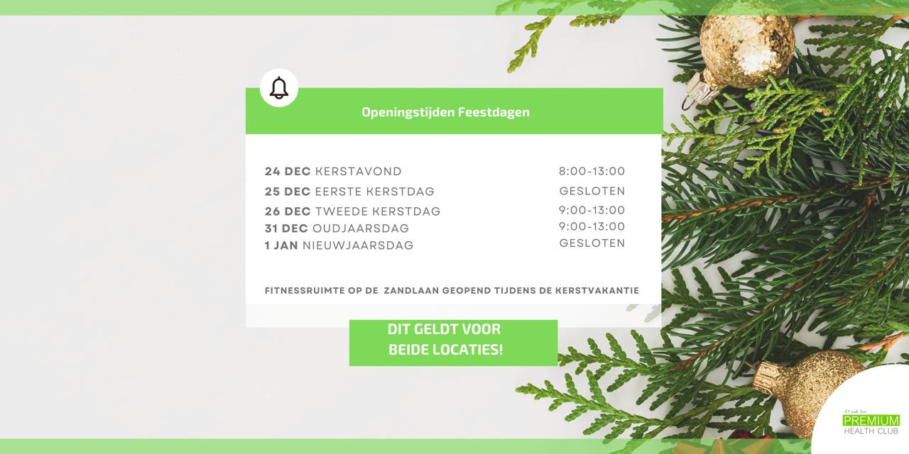 Openingstijden PHC kerst 2025